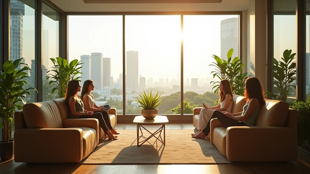Our wellness seminar space designed for professional development and stress management